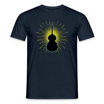 Contrebasse - T-shirt homme - marine - Devant - AI Model Male 178 light (178cm)