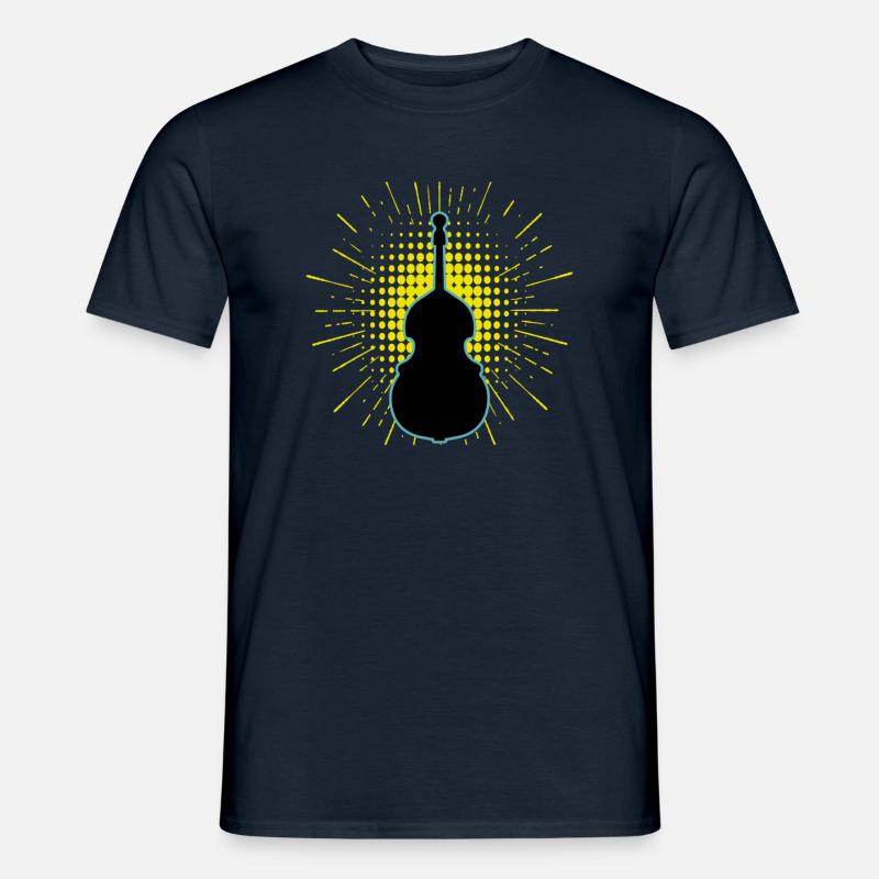 Kontrabass - Männer T-Shirt - Navy