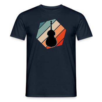 Contrebasse - T-shirt homme - marine - Devant - AI Model Male 178 light (178cm)