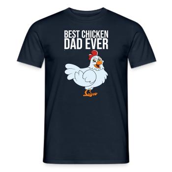 Meilleur père de poulet de tous les temps - T-shirt homme - marine - Devant - AI Model Male 178 light (178cm)
