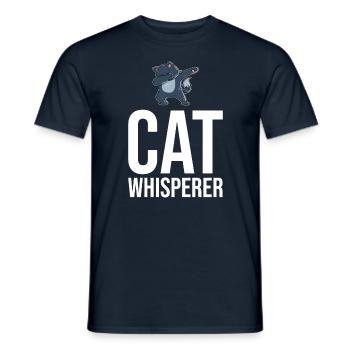 Dabbing Cat Funny Cat - Men's T-Shirt - navy - Front - AI Model Male 178 light (178cm)