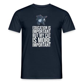 Dabbing Cat Funny Cat - T-shirt homme - marine - Devant - AI Model Male 178 light (178cm)