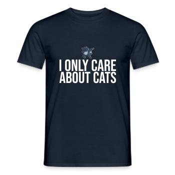 Dabbing Cat Funny Cat - Men's T-Shirt - navy - Front - AI Model Male 178 light (178cm)