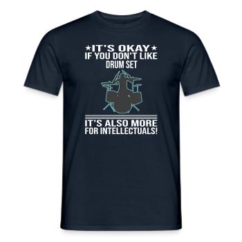 Ce n’est pas grave si vous n’aimez pas le batteur de batterie - T-shirt homme - marine - Devant - AI Model Male 178 light (178cm)
