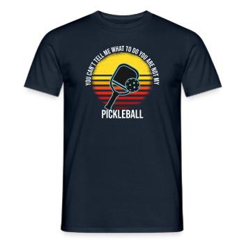 You Are Not My Pickleball - Men's T-Shirt - navy - Front - AI Model Male 178 light (178cm)