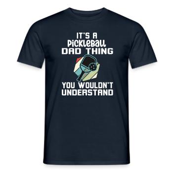 Pickleball papa chose que vous ne comprendriez pas - T-shirt homme - marine - Devant - AI Model Male 178 light (178cm)