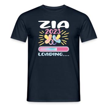 Zia 2023 - Men's T-Shirt - navy - Front - AI Model Male 178 light (178cm)