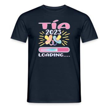 Tía 2023 Loading - Männer T-Shirt - Navy - Vorne - AI Model Male 178 light (178cm)