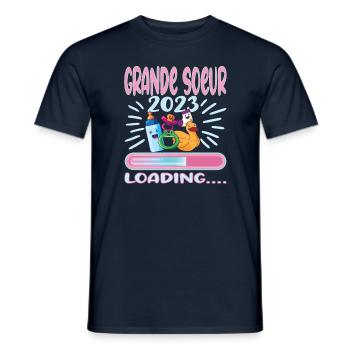 Grande Sœur 2023 - T-shirt homme - marine - Devant - AI Model Male 178 light (178cm)