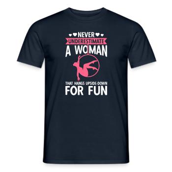 Aerial Hoop Dance - Männer T-Shirt - Navy - Vorne - AI Model Male 178 light (178cm)