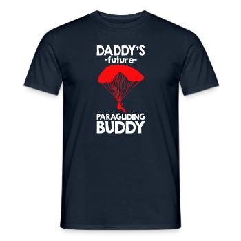 Daddy's Future Paragliding Buddy - Men's T-Shirt - navy - Front - AI Model Male 178 light (178cm)