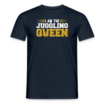 I Am The Juggling Queen - Männer T-Shirt - Navy - Vorne - AI Model Male 178 light (178cm)