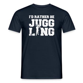 I'd Rather Be Juggling - Männer T-Shirt - Navy - Vorne - AI Model Male 178 light (178cm)