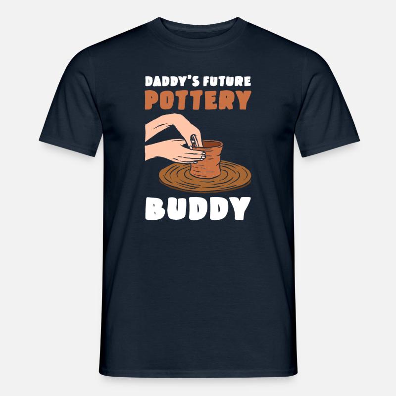 Daddy's Future Pottery Buddy - Men's T-shirt - navy