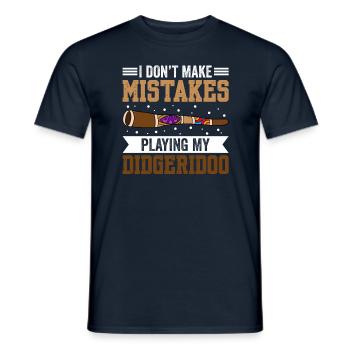 I Don't Make Mistakes When Playing My Didgeridoo - Men's T-Shirt - navy - Front - AI Model Male 178 light (178cm)