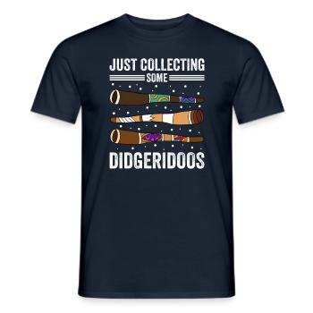 Just Collecting Some Didgeridoos - Men's T-Shirt - navy - Front - AI Model Male 178 light (178cm)