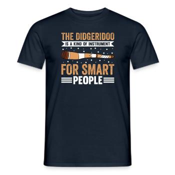 Didgeridoo Is An Instrument For Smart People - Men's T-Shirt - navy - Front - AI Model Male 178 light (178cm)