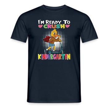 I'm Ready To Crush Kindergarten Duck With Scooter - Männer T-Shirt - Navy - Vorne - AI Model Male 178 light (178cm)