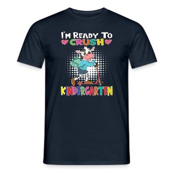 Je suis prêt à écraser une vache de maternelle avec un scooter - T-shirt homme - marine - Devant - AI Model Male 178 light (178cm)