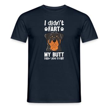 Je n’ai pas pété mes fesses t’a soufflé un baiser - T-shirt homme - marine - Devant - AI Model Male 178 light (178cm)