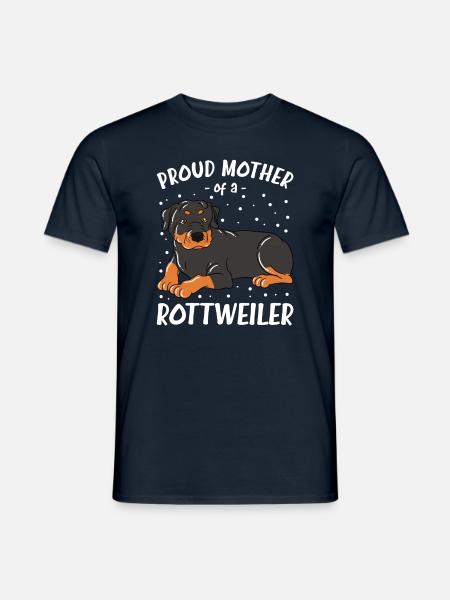 Fière mère d’un Rottweiler - T-shirt homme - marine