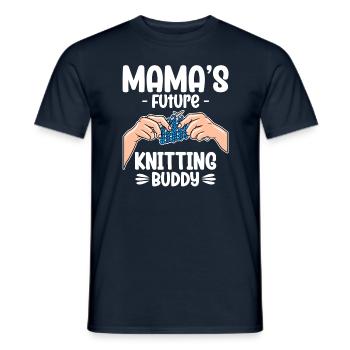 Le futur copain de tricot de maman - T-shirt homme - marine - Devant - AI Model Male 178 light (178cm)