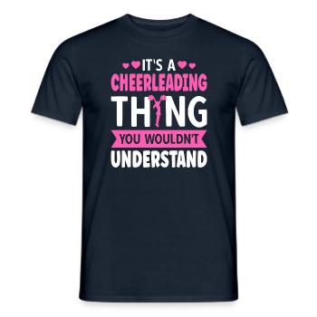 C’est une chose de cheerleading que vous ne comprendriez pas - T-shirt homme - marine - Devant - AI Model Male 178 light (178cm)