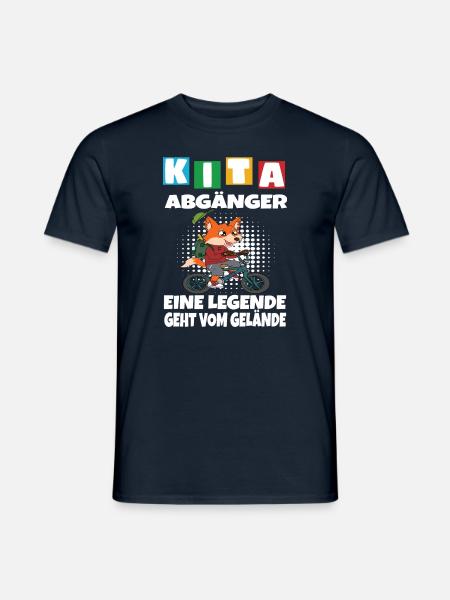 Kindergarten Abgänger Schulanfang Einschulung - Männer T-Shirt - Navy