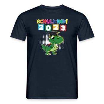 Schulkind 2023 Einschulung 2023 Schulanfang - Männer T-Shirt - Navy - Vorne - AI Model Male 178 light (178cm)