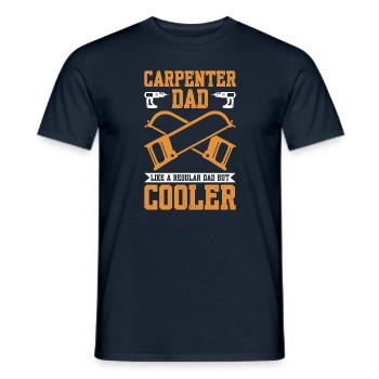 Carpenter Dad Like A Regular Dad But Cooler - Men's T-Shirt - navy - Front - AI Model Male 178 light (178cm)