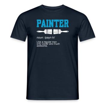 Painting Noun Painter - Men's T-Shirt - navy - Front - AI Model Male 178 light (178cm)