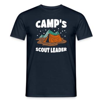 Chef scout du camp - T-shirt homme - marine - Devant - AI Model Male 178 light (178cm)