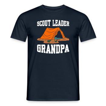 Scout Leader Grandpa Scout Leader - Männer T-Shirt - Navy - Vorne - AI Model Male 178 light (178cm)