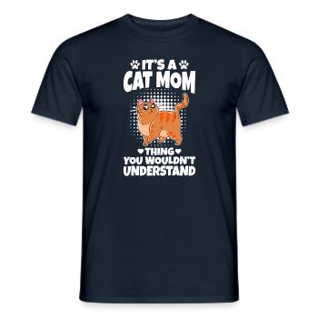 C’est une chose de maman chat que vous ne comprendriez pas - T-shirt homme - marine - Devant - AI Model Male 178 light (178cm)