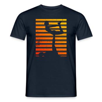 Acro Yoga Acroyoga - Männer T-Shirt - Navy - Vorne - AI Model Male 178 light (178cm)