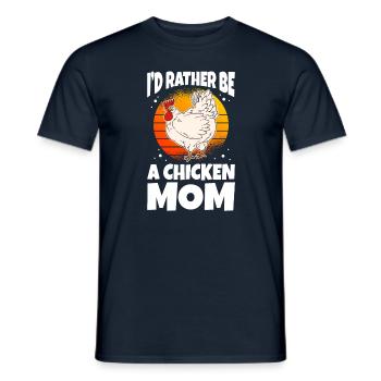 Je préfère être une maman poulet - T-shirt homme - marine - Devant - AI Model Male 178 light (178cm)