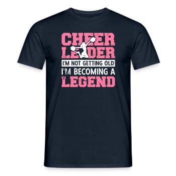 Cheerleader I'm Becoming A Legend - Men's T-Shirt - navy - Front - AI Model Male 178 light (178cm)