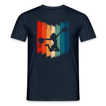 Cheerleader rétro Cheerleading vintage - T-shirt homme - marine - Devant - AI Model Male 178 light (178cm)