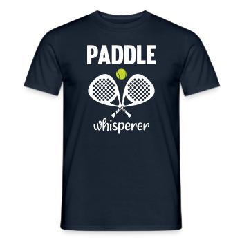Paddle Whisperer Paddle Tennis - T-shirt homme - marine - Devant - AI Model Male 178 light (178cm)