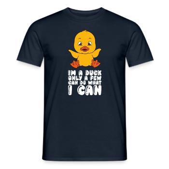Drôles de canards Canard mignon - T-shirt homme - marine - Devant - AI Model Male 178 light (178cm)