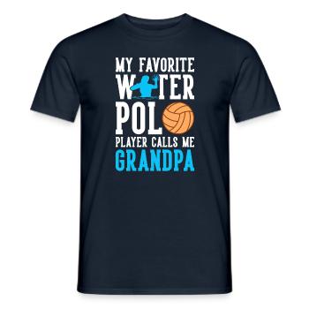Water Polo Player Calls Me Grandpa - Men's T-Shirt - navy - Front - AI Model Male 178 light (178cm)