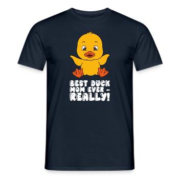 Lustige Ente Süße Enten - Männer T-Shirt - Navy - Vorne - AI Model Male 178 light (178cm)