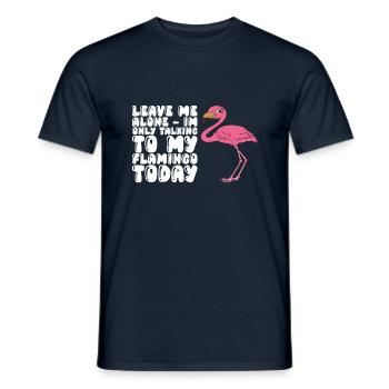 Drôle de flamant rose - T-shirt homme - marine - Devant - AI Model Male 178 light (178cm)