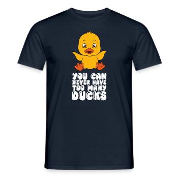 Lustige Ente Süße Enten - Männer T-Shirt - Navy - Vorne - AI Model Male 178 light (178cm)