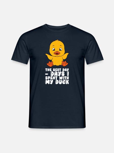 Funny duck Cute ducks - Men's T-Shirt - navy