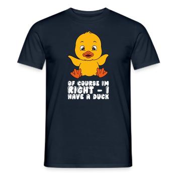 Lustige Ente Süße Enten - Männer T-Shirt - Navy - Vorne - AI Model Male 178 light (178cm)