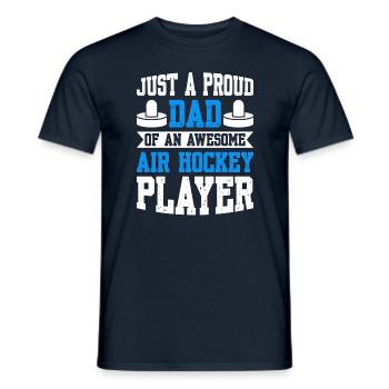 Proud Dad Of An Air Hockey Player - Männer T-Shirt - Navy - Vorne - AI Model Male 178 light (178cm)