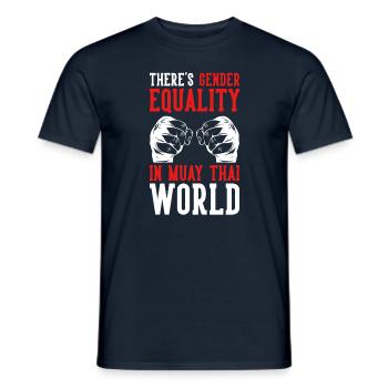 Muay Thai Boxe - T-shirt homme - marine - Devant - AI Model Male 178 light (178cm)