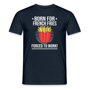 Frites amusantes Frites drôles - T-shirt homme - marine - Devant - AI Model Male 178 light (178cm)