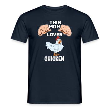 Lustiger Hühner Spruch Huhn - Männer T-Shirt - Navy - Vorne - AI Model Male 178 light (178cm)